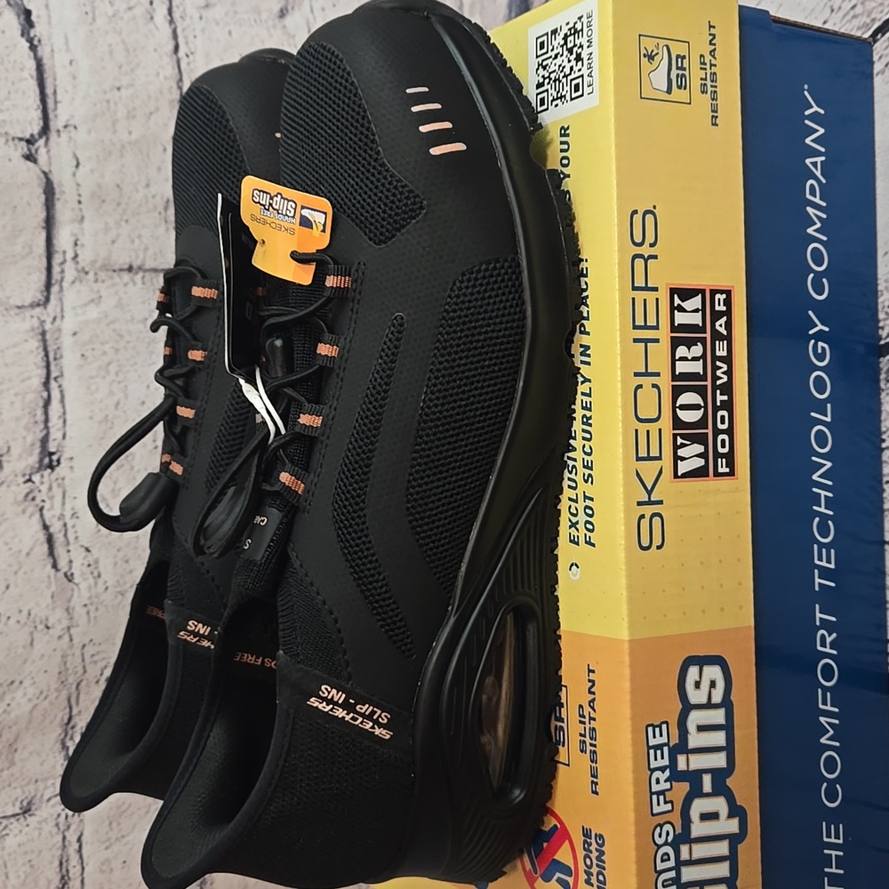 Skechers Hands Free Slip Ins Work Shoes - Picture 5 of 14